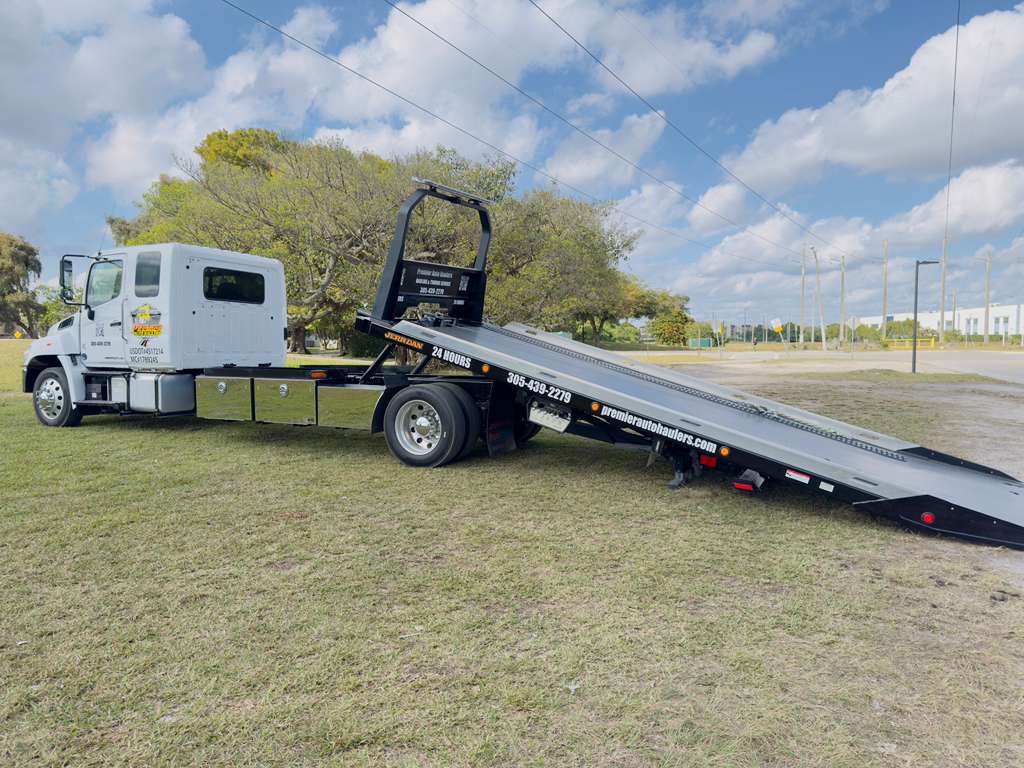 premier auto haulers tow truck luxury car transport Miami